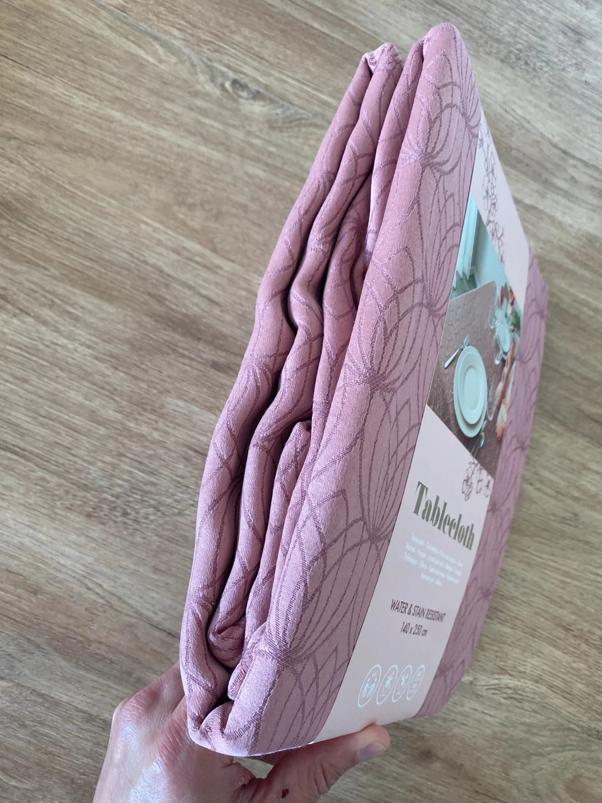 140x250 cm pink table runner - stain-resistant – photo 2